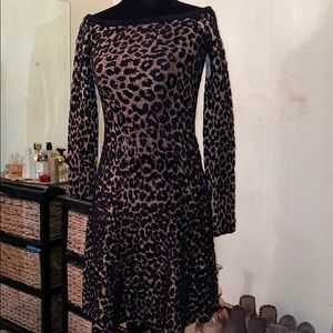 Free People Ronny Kobo Leopard Print Dress